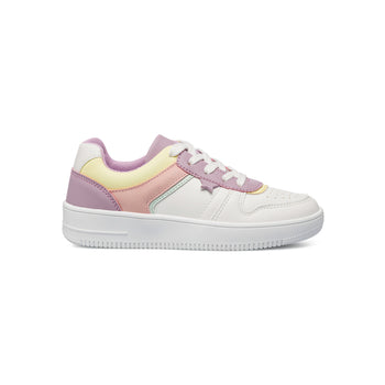 Sneakers da bambina lilla e bianche con dettagli rosa e gialli 10 Baci, Scarpe Bambini, SKU k232000282, Immagine 0